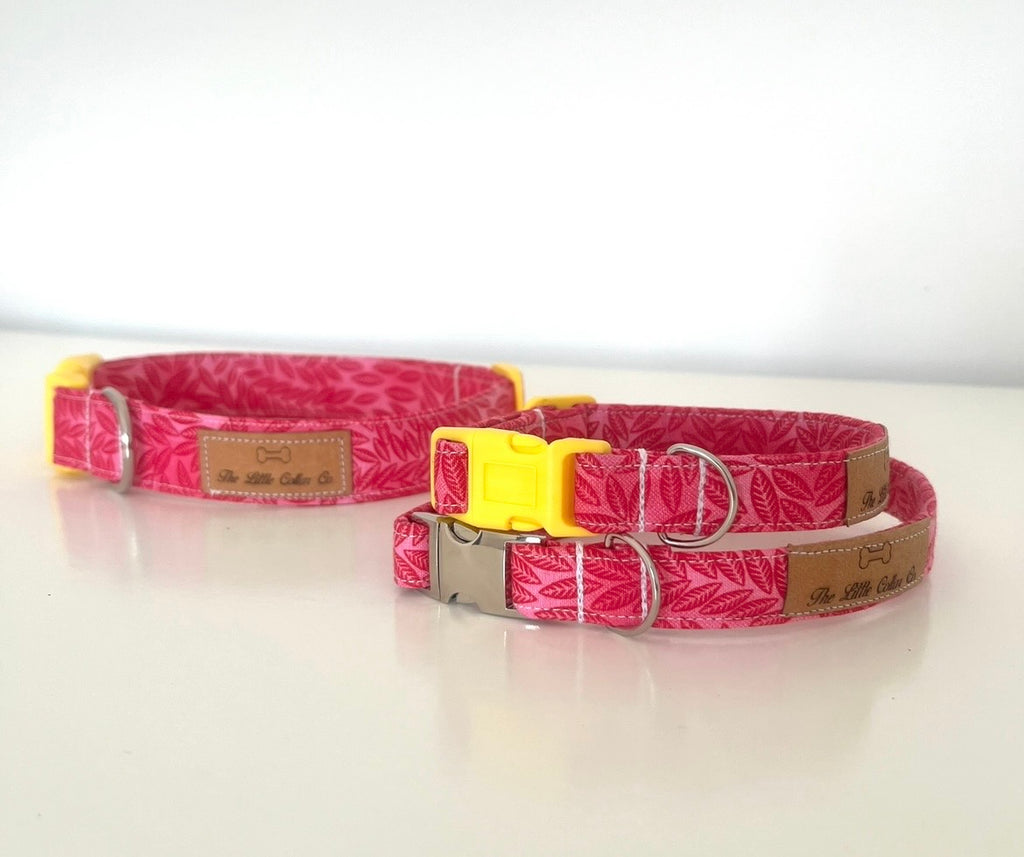 Pink Leaves Collar