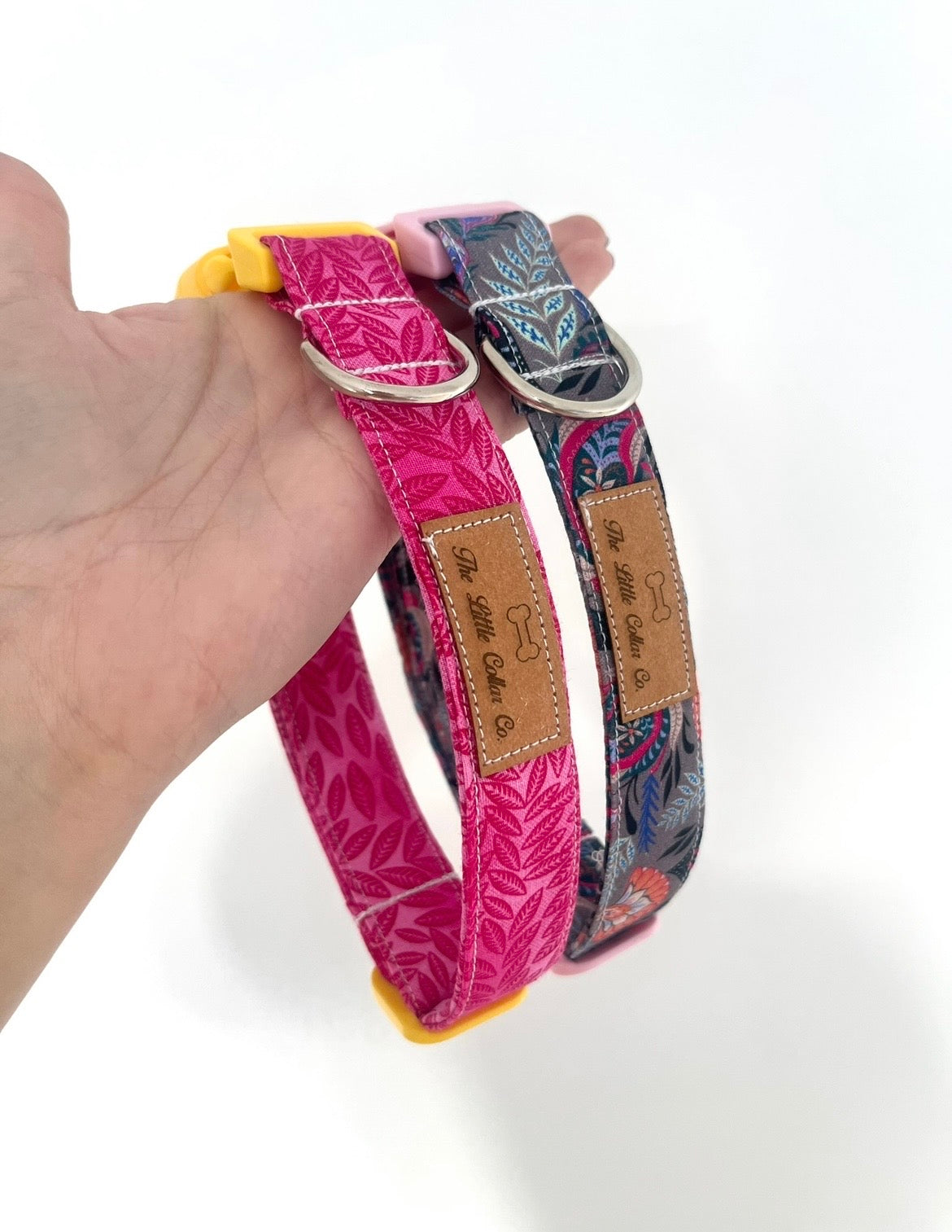 Pink Leaves Collar